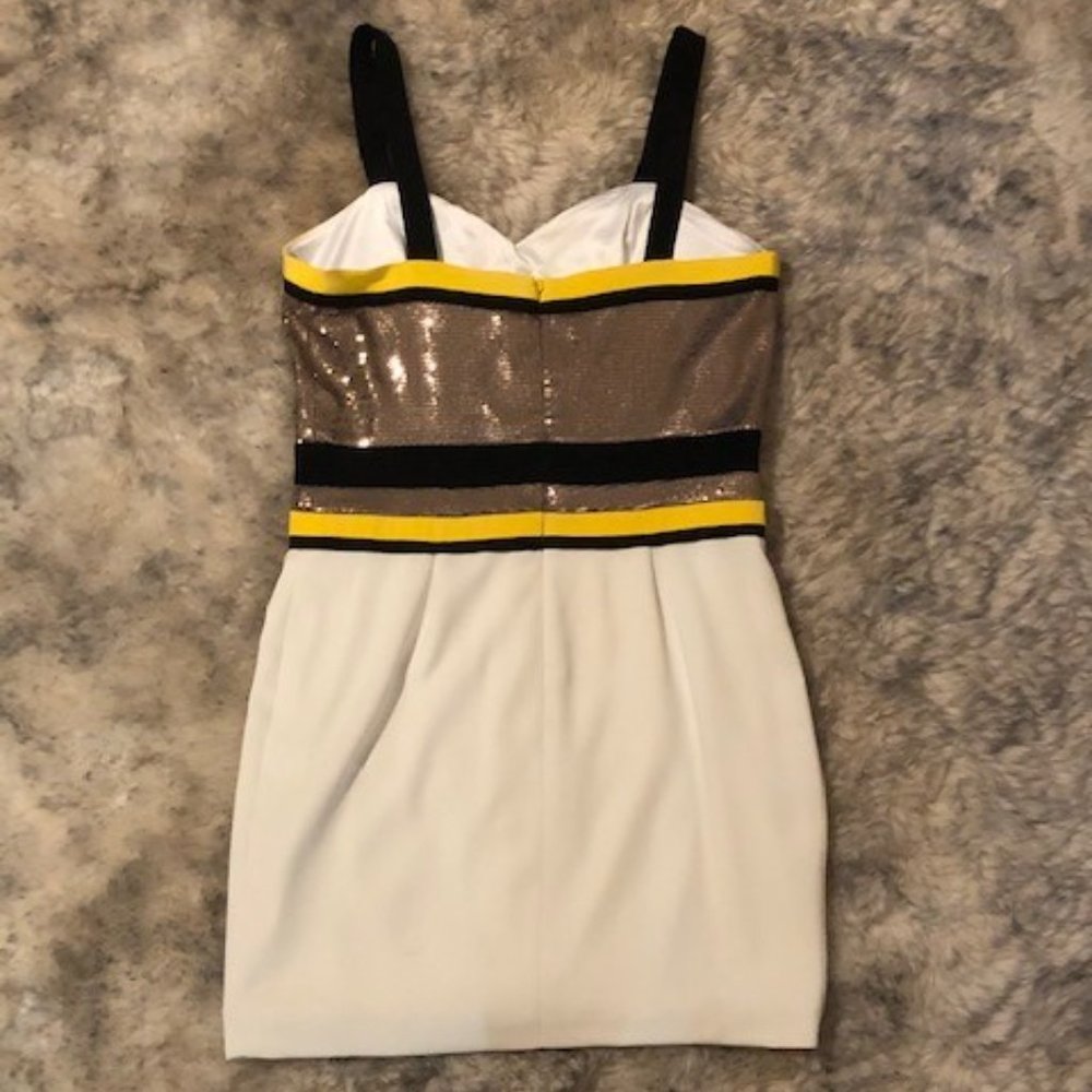 Nwot Jay Godfrey Color Block Sequin Mini Dress - image 2